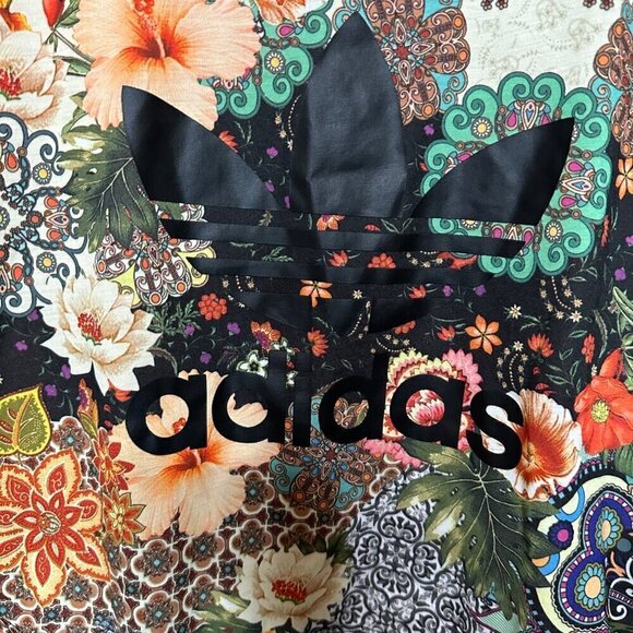 Farm Rio x Adidas Floral Mosaic Garden Crew Tank Shirt Sleeveless Top‎ Size XS - Picture 2 of 6